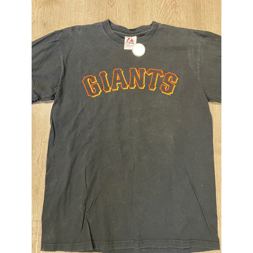 Majestic Barry Bonds San Francisco Giants 25 Black T-Shirt Mens Large vintage - Picture 5 of 5